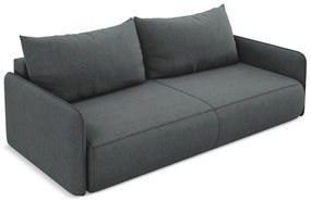 Szürke kinyitható-tárolóhelyes kanapé 216 cm Nanea – Makamii