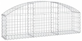 íves horganyzott vas gabion kosár 150x30x40/60 cm
