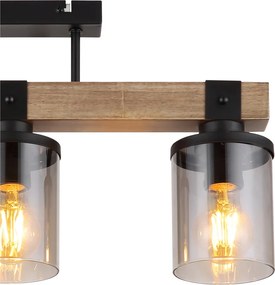 Mennyezeti Lámpa Matt fekete LILA GLOBO-15555-3D