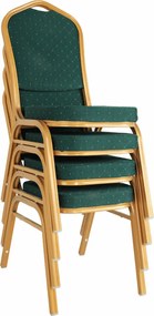 Rákásolható szék, zöld/arany festés, ZINA 3 NEW