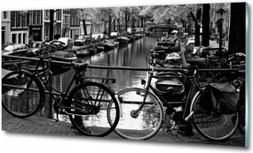 Fotó üvegkép Virágok a tóparton 100x70