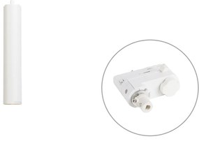 Design függőlámpa fehér, 3 fázisú sínadapterrel - 3 fázisú Tuba Small