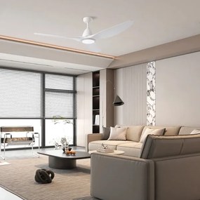 ZEVENTI - LED mennyezeti ventilátor URBINO LED/20W/230V Wi-Fi Tuya fehér + távirányító