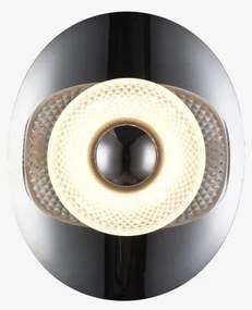 Zuma Line MB2293-1S-3BCT - DIOP LED fali lámpatest LED/8W/230V fekete/füstszínű sz.