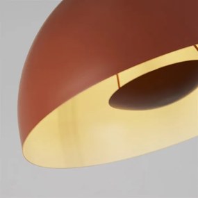 Searchlight 35410OR - MARS kábeles függeszték 1xE27/60W/230V, átm. 25 cm, téglavörös