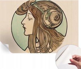 Öntapadós fali fotótapéta Hálószobába Szecessziós portré 104x70 cm