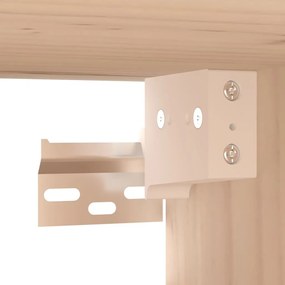 2 db tömör fenyőfa faliszekrény 80 x 30 x 30 cm