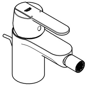 GROHE 32885000 - Bidé csaptelep GET DN 15 fényes króm