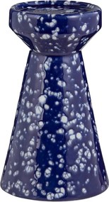 SPECKLE kerámia gyertyatartó 20cm, kék