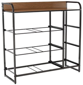 HAZEL TYP 3 szekrény szövet fiókokkal, barna, XL