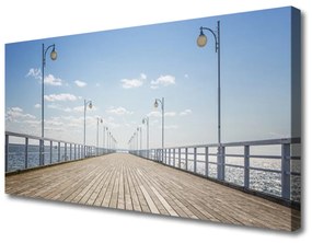 Vászonkép falra Pier Sea Architecture 100x50 cm