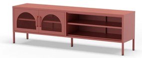 Téglavörös TV-állvány 160x50 cm Diora – Marckeric