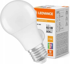 Led izzó A60 E27 9,4W 60W 806lm 2700K Meleg fehér Ledvance