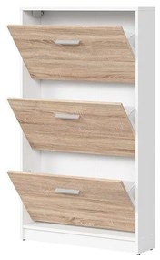 Cipőtároló (cipősszekrény) Nepo Plus 30 (fehér + szonoma tölgy) . 1098403