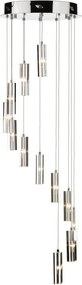 DAR LIGHTING GAL1250-LED GALILEO Modern Függesztett Lámpa Csiszolt Króm IP20