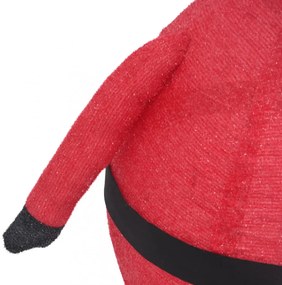 dekoratív luxus szövet karácsonyi LED-es Mikulás figura 90 cm