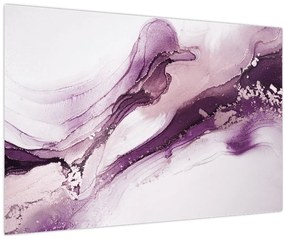 Kép - Lila folyadék művészet (90x60 cm)