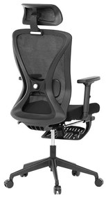 Fekete Hálós Irodai Szék, Szinkron Mechanikával. KA-S257 BK