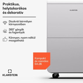 Klarstein DryFy Grand Smart 55, párátlanító, WiFi, kompresszor, 55l/24ó, 40-50 m²