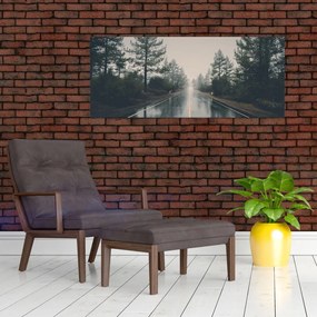 Egy út képe az esőben (120x50 cm)