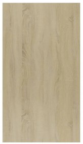 sonoma tölgy-színű szerelt fa könyv-/tálalószekrény 50x25x80 cm