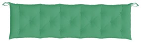 2 db zöld oxford szövet kerti padpárna 180 x 50 x 7 cm