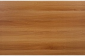 Étkezőgarnitúra 1 + 4, RAMOD asztal 100x60 cm fehér/tölgy dekor + fehér KITO szék