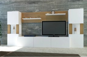 Lore White and Teak TV-fal