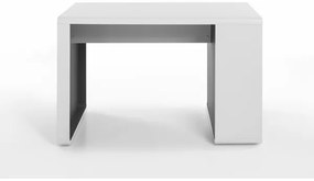TEO íróasztal, fehér/antracit