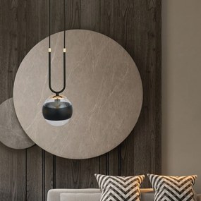 Emibig modern függeszték glam fekete átlátszó emi1113/1
