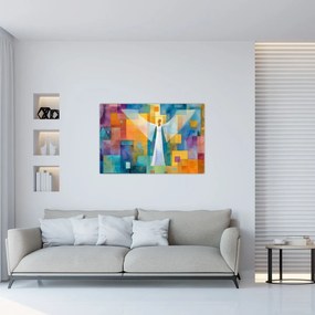 Kép - Geometrikus angyal (90x60 cm)
