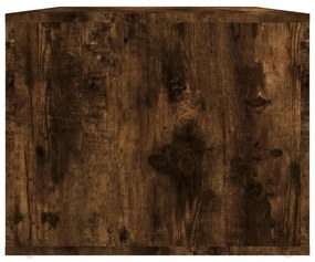 füstös tölgy színű szerelt fa dohányzóasztal 80 x 50 x 40 cm