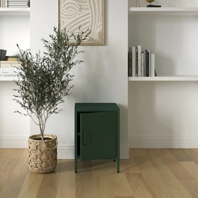 Éjjeliszekrény MIA, 424 x 595 x 400 mm, Modern: palack zöld szín