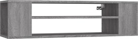 vidaXL szürke sonoma színű szerelt fa függő TV-szekrény 100x30x26,5 cm