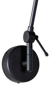 Fali lámpa fekete kék bársony árnyékolóval 35 cm állítható - Blitz