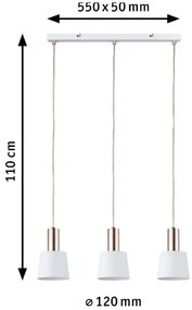 Paulmann 79657 - 3xE14/20W Csillár zsinóron NEORDIC HALDAR 230V