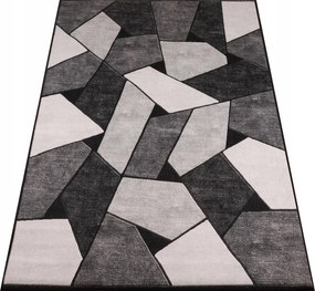 Szürke Szőnyeg Fekete 170x120 CM Modern Csúszásgátló Szoba Nappali