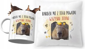 Kapibara párna bögre szett Ajándék fényképes nyomtatással
