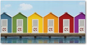 Fotó kép edzett üveg Strand kabinok 140x70