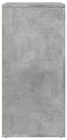 betonszürke szerelt fa tálalószekrény 79 x 38 x 80 cm