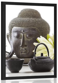 Poszter wellness csendélet Buddhával