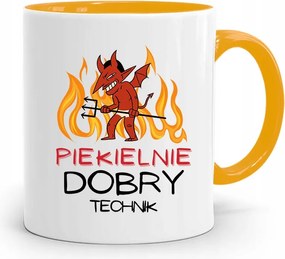 Technikus Bögre Sárga Ajándék fényképes nyomtatással