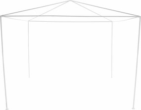 Kerti partisátor, fehér, 3x3 m, TEKNO TYP 1