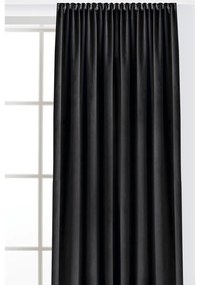 Fekete bársony dimout (részleges sötétítő) függöny 140x250 cm Velto – Filumi