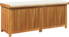 vidaXL tömör akácfa kültéri párnatartó láda 150x50x60,5 cm