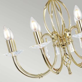Elstead Lighting AEGEAN AG8-POL-BRASS Csillár 8x60W/E14