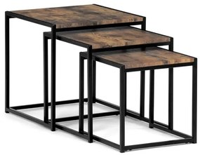 Dohányzóasztal 45×45 cm, MDF, Old Wood. AF-3003 OLW