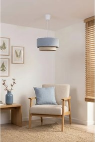 Brilagi - LED függőlámpa zsinóron BOHO ECO 1xE27/10W/230V Ø 40 cm kék/krémszínű