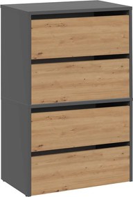 Modo X2 komód, antracit-tölgy