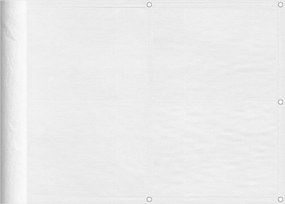 vidaXL fehér 100% oxford poliészter erkélyparaván 75 x 1000 cm